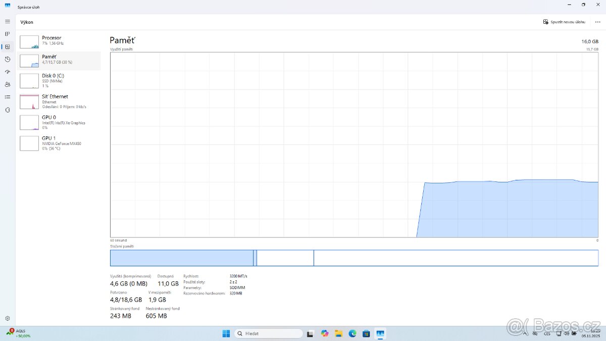 HP EliteBook 450 G8 - i5-1135G7 + 16 GB + 1TB SSD + MX450 - 7