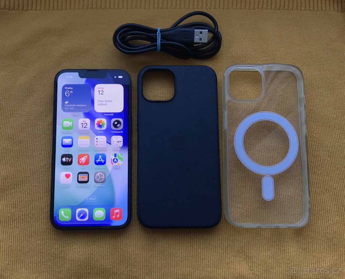 Apple Iphone 13 128GB tmavě modrý . Baterie 100% .. HEZKÝ - 7
