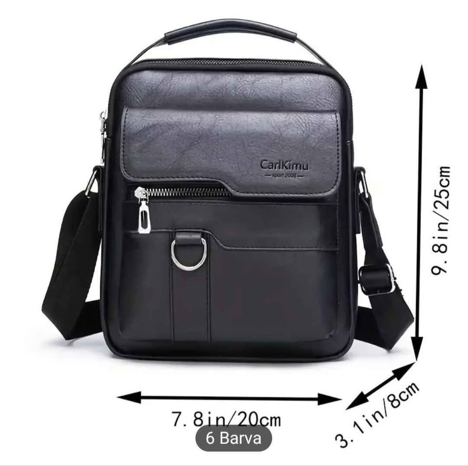 Nová pánská kožená taška - 7