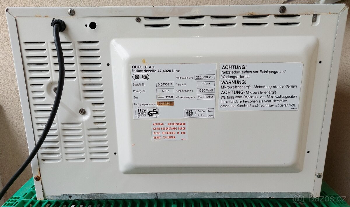 Mikrovlnná trouba Privileg 8521 - 7