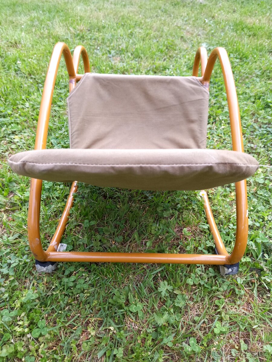 Dětské retro houpací křeslo - 7