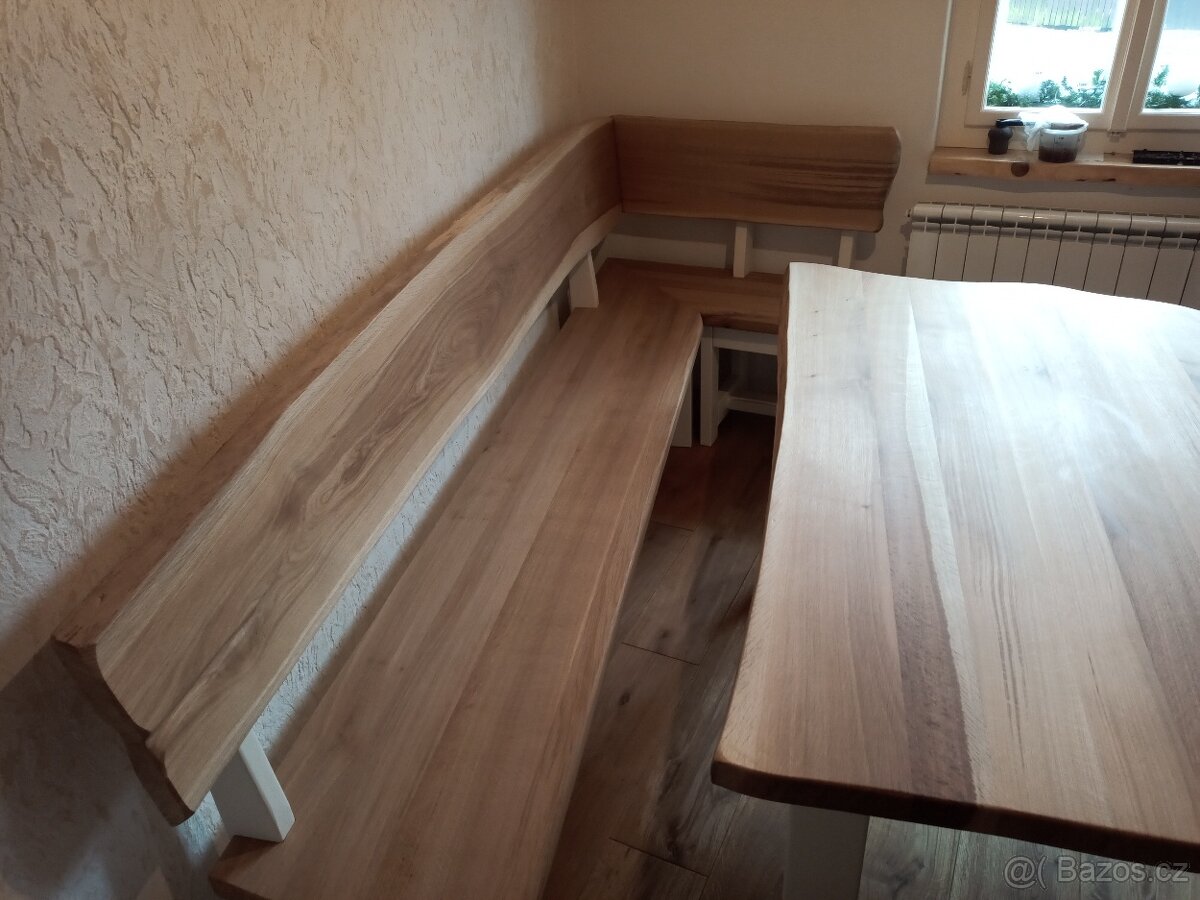 Rohová lavice plus kuchyň židle - 7