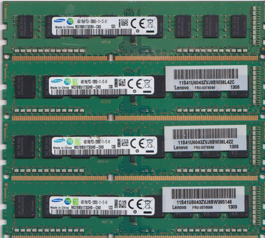 4GB DDR3 paměti různých výrobců - 7