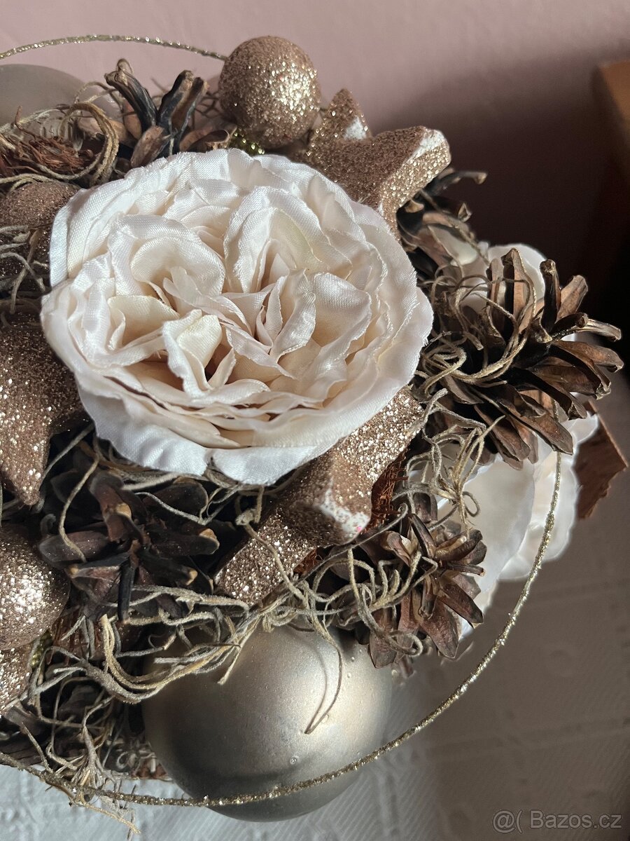 Vánoční vazba na sváteční stůl - 7