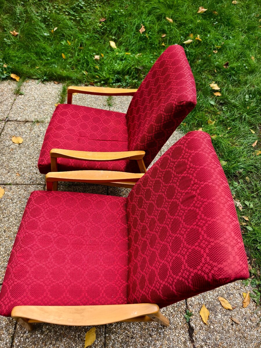 Retro křesla Ton v krásném stavu_cena za kus - 7