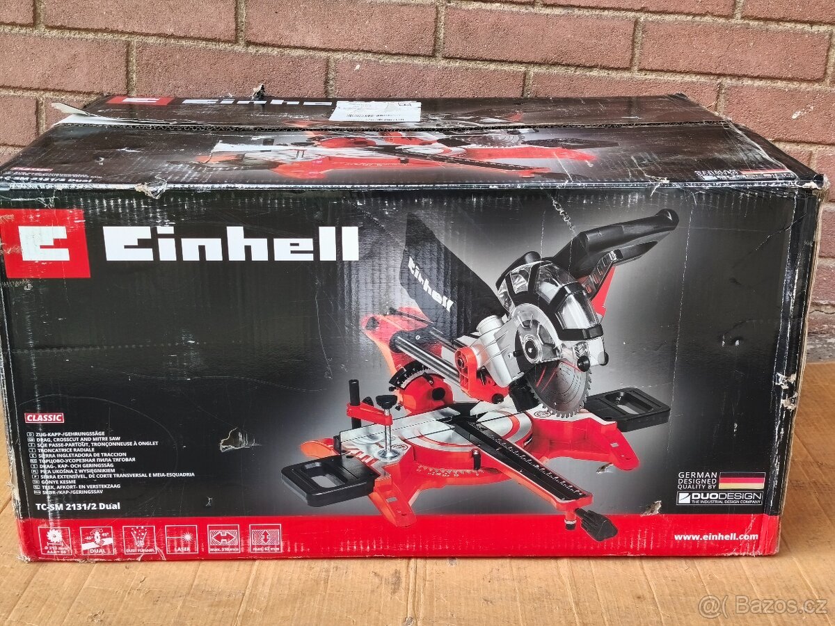 Prodám NEPOUŽITOU pokosovou pilu s posuvem Einhell TC-SM 213 - 7