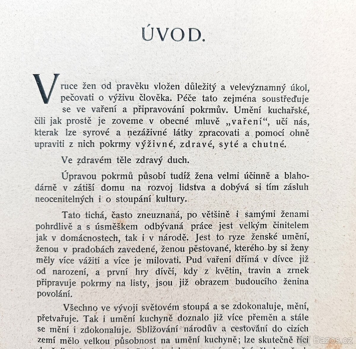 Kuchařská kniha z roku 1914, dobová vazba, zlacený popis - 7