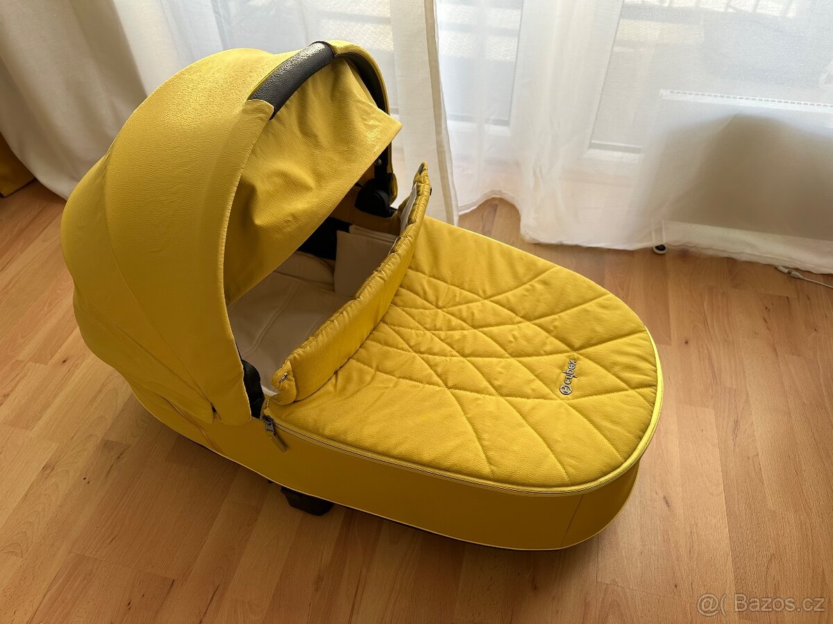 Cybex priam lux carry cot mustard yellow - hluboka korba - 7