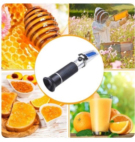 Refraktometr alkohol, cukry,med, auto ap.,nový - 7