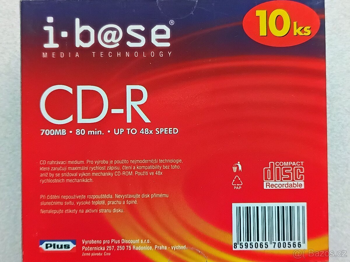 NOVÁ, nerozbalená CD-R a CD-R a DVD-RW. I jednotlivě. - 7