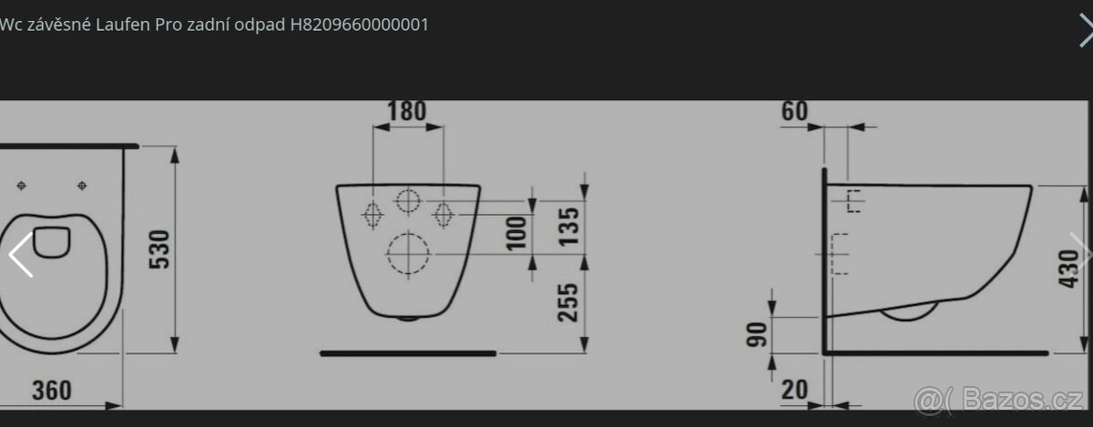 NOVÉ Set: WC, umyvadlo, prkénko - 7