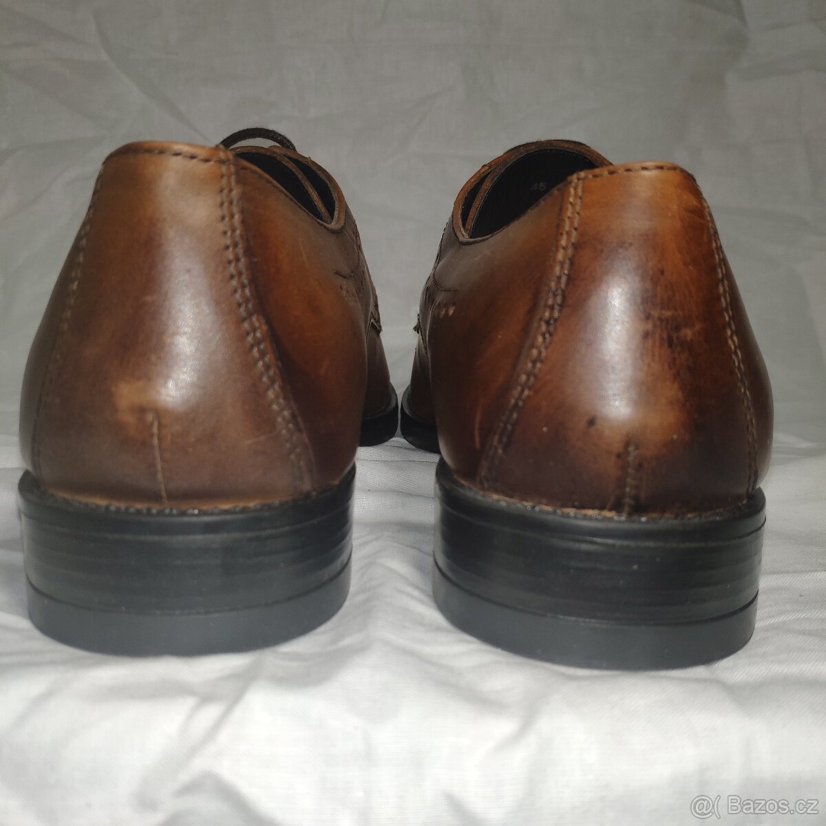 ❗❗BAŤA, VELIKOST 46, PÁNSKÉ HNĚDÉ POLOBOTKY❗❗ - 7