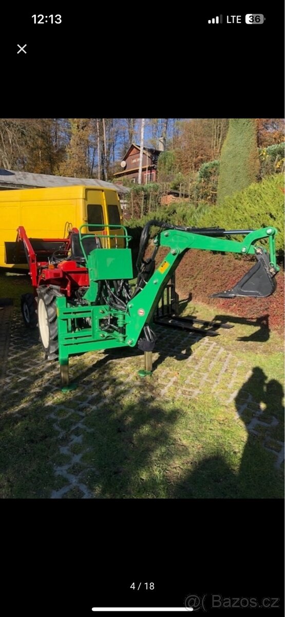 Malotraktor Mitsubishi mt 185 přední nakladač - 7