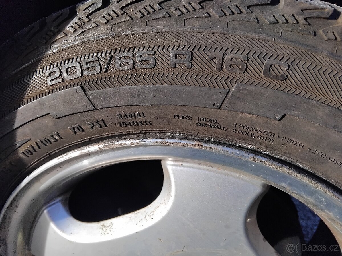 ALU DISKY+PNEU C zimni MERCEDES VITO 5x112 CÉČKA - 7