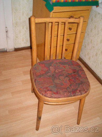 Starší židle, poličky, botník, stolek, stolek na květiny - 7