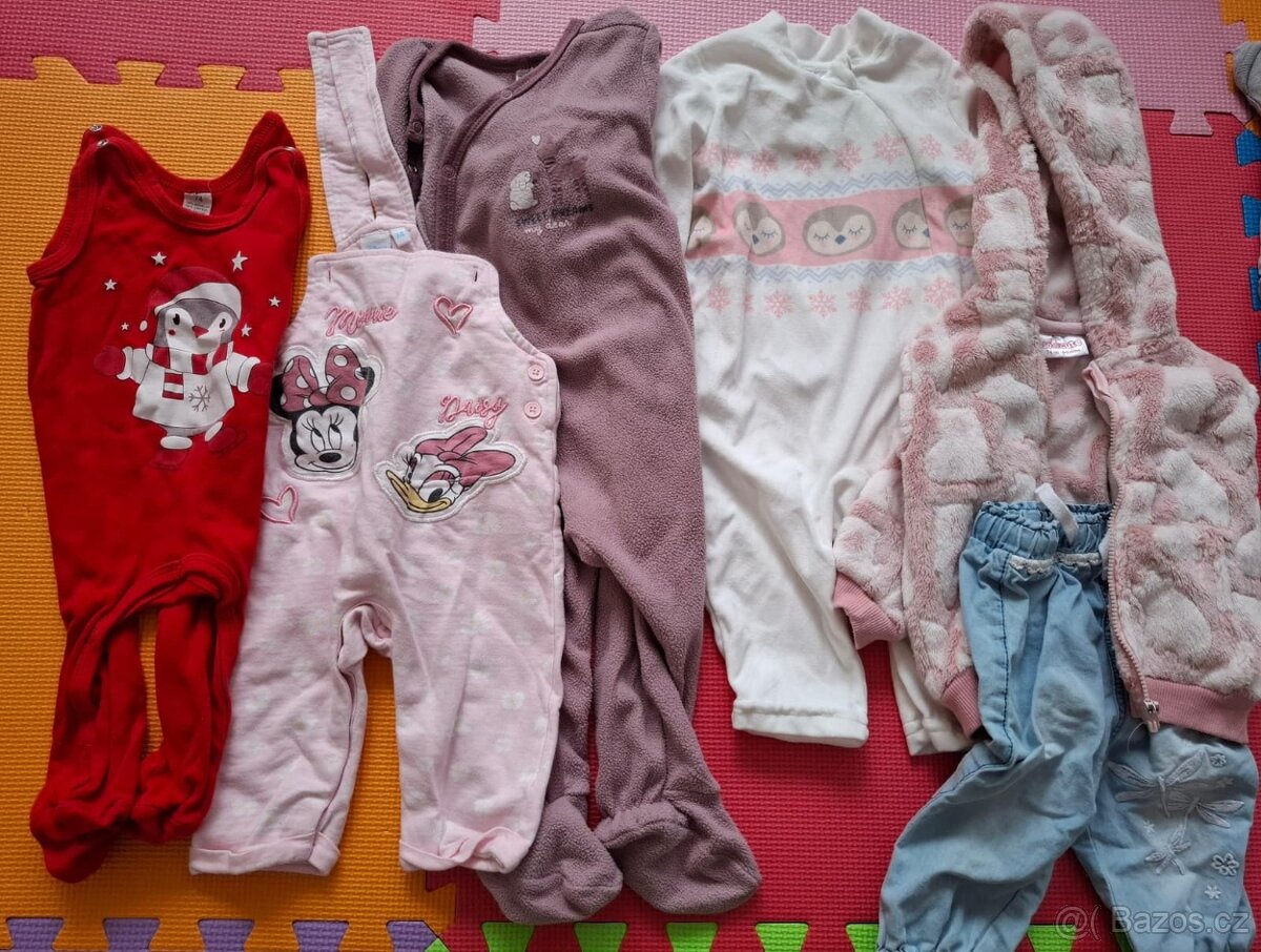 Mix oblečení pro holčičku 0-1 rok, vel 50-80 - 7