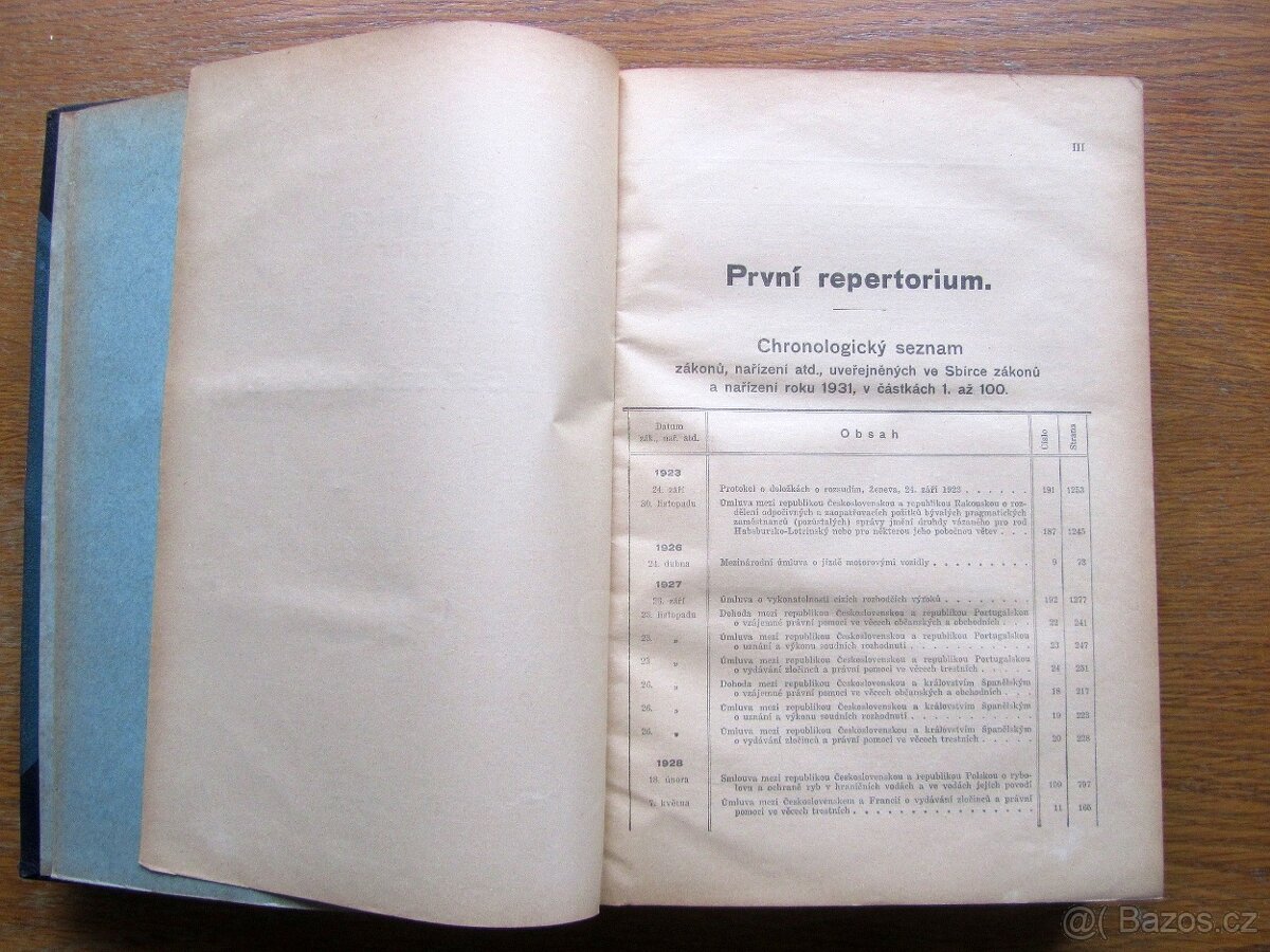 Sbírka zákonů a nařízení 1931 – prodej sbírky starých knih. - 7