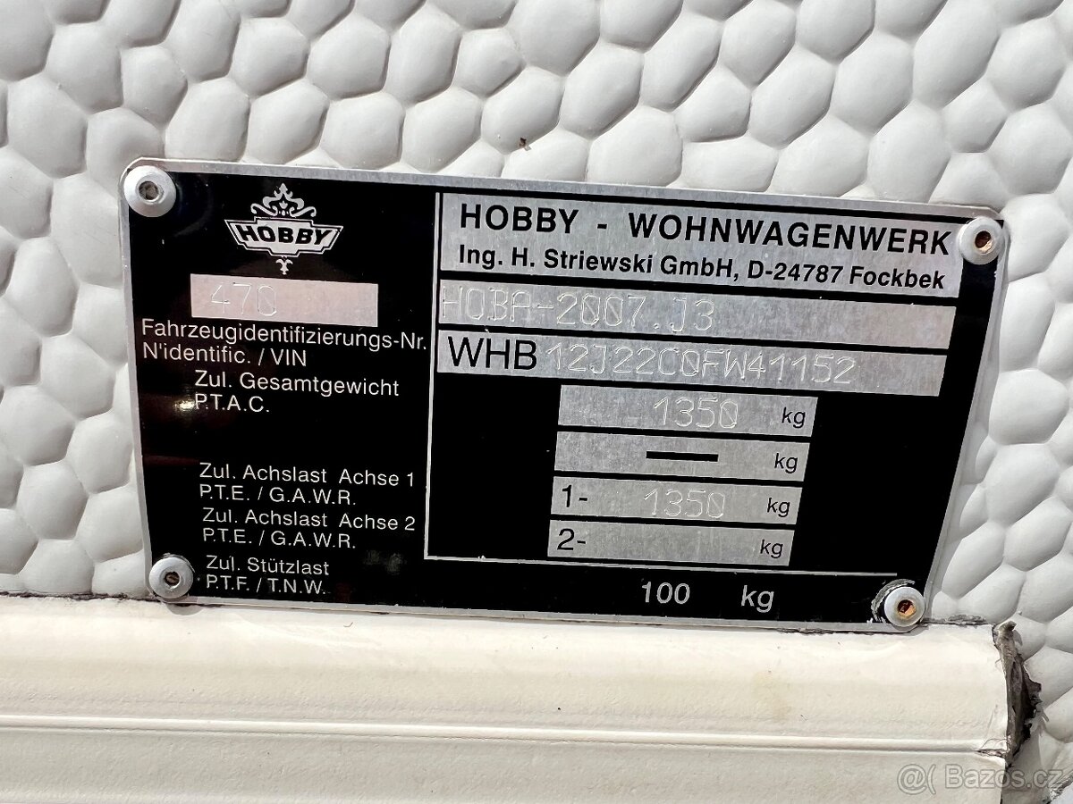 Karavan Hobby 470 Excellent - top stav - 7