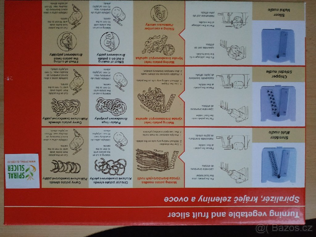 Spiralizer na zeleninu zn. Spiral Slicer - 7