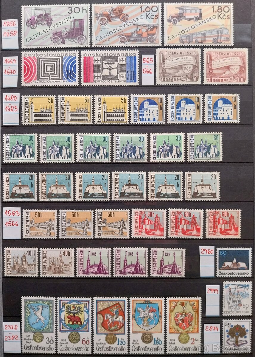 Známky ČESKOSLOVENSKO – 4 - 7