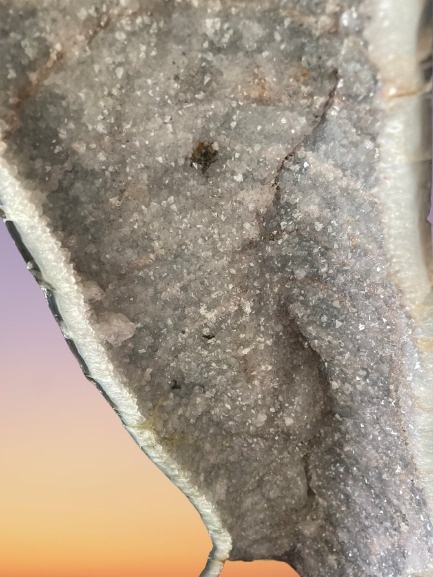 Ametystová geoda sedá - 7