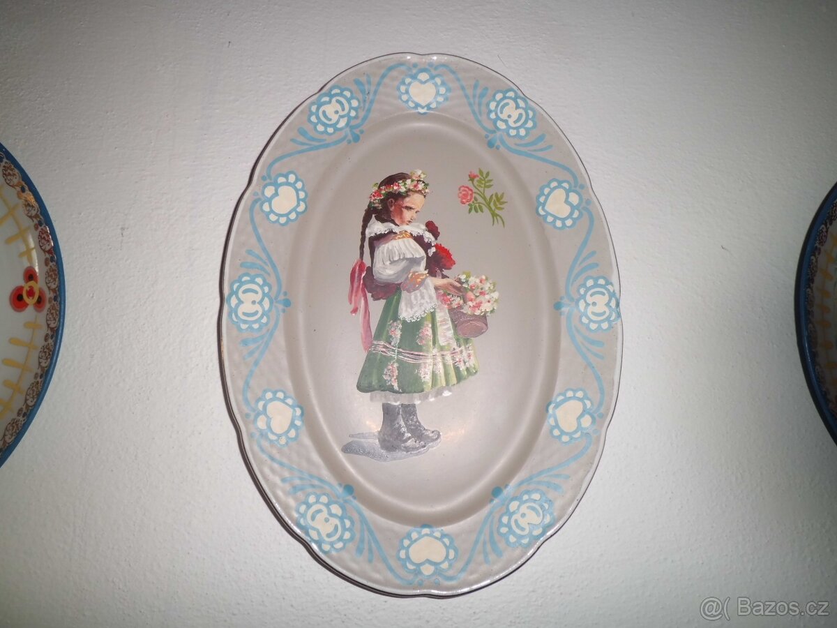 Ručně malovaný obraz na talíři. - 7