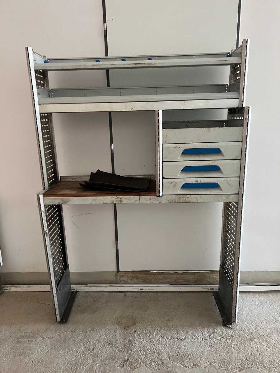 HLINÍKOVÝ REGÁL DO DODÁVKY 177x120x38cm - 7