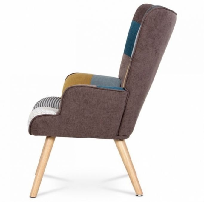 Prodáme Křeslo patchwork s podnožkou AK-305 PW2 - 7