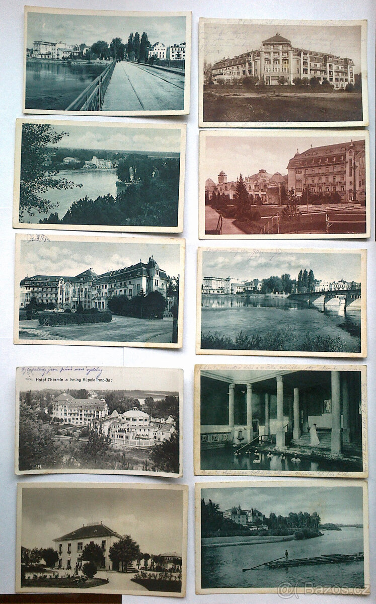 prodám Černobílé i kolorované pohlednice Piešťan a jiné - 7