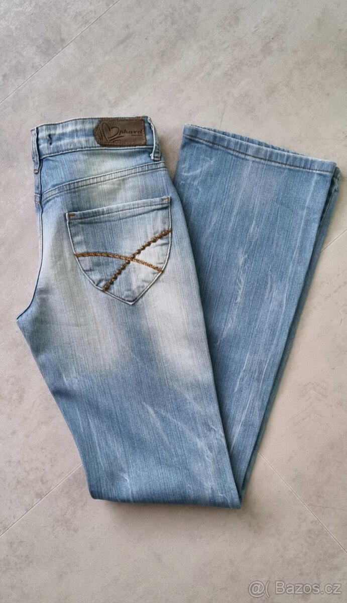 Světlemodré dámské džíny Phard - 7