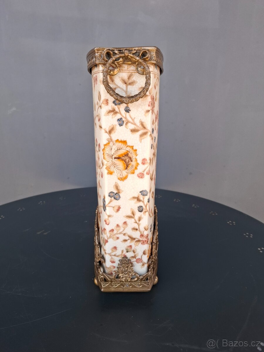 Secesní porcelánová váza, značená - 7