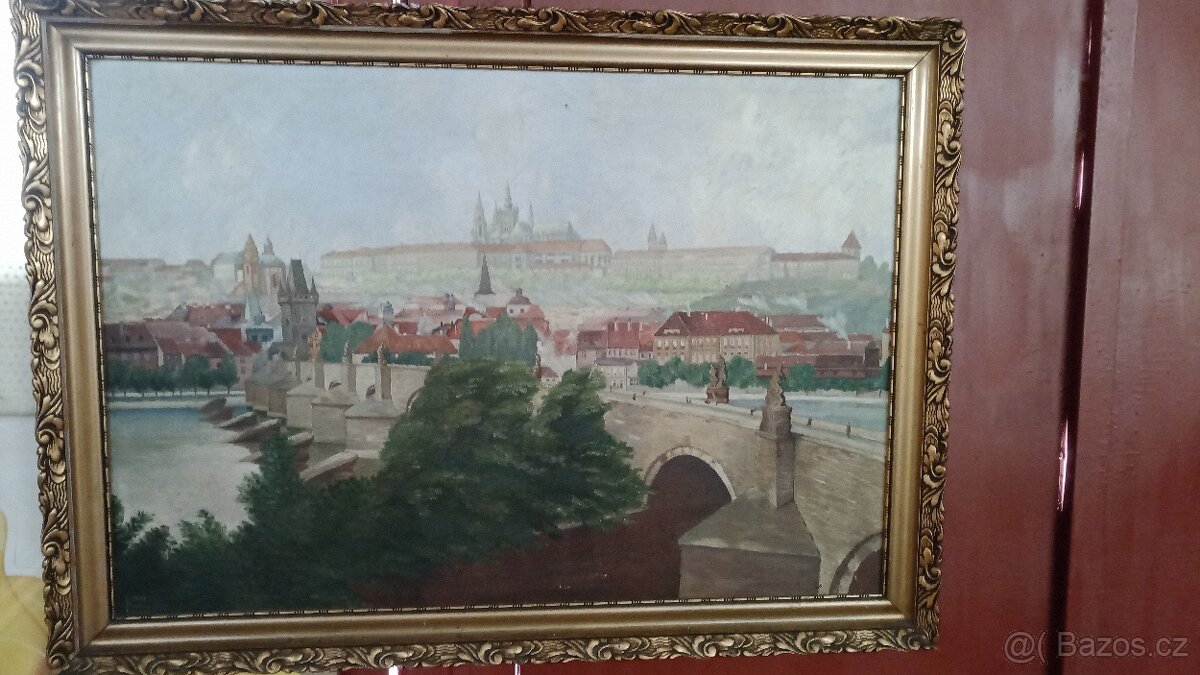 Praha olej na plátně - 7