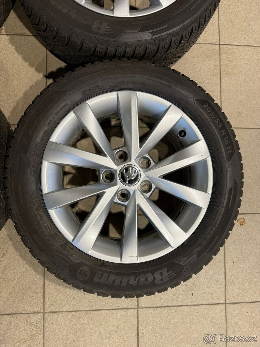 Alu kola ALCATRAS R16 5x112 ET46 + ZIMNÍ pneu 205/55 R16 - 7