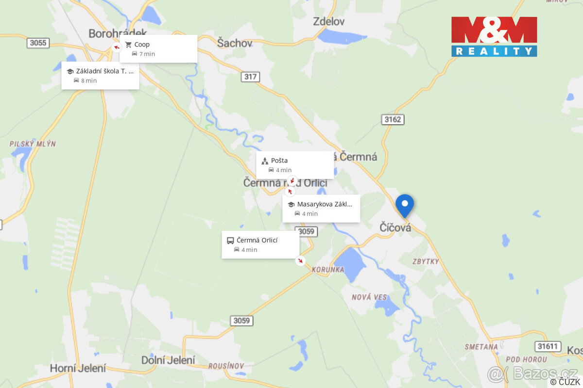 Prodej pozemku k bydlení, 1430 m², Čermná nad Orlicí - 7