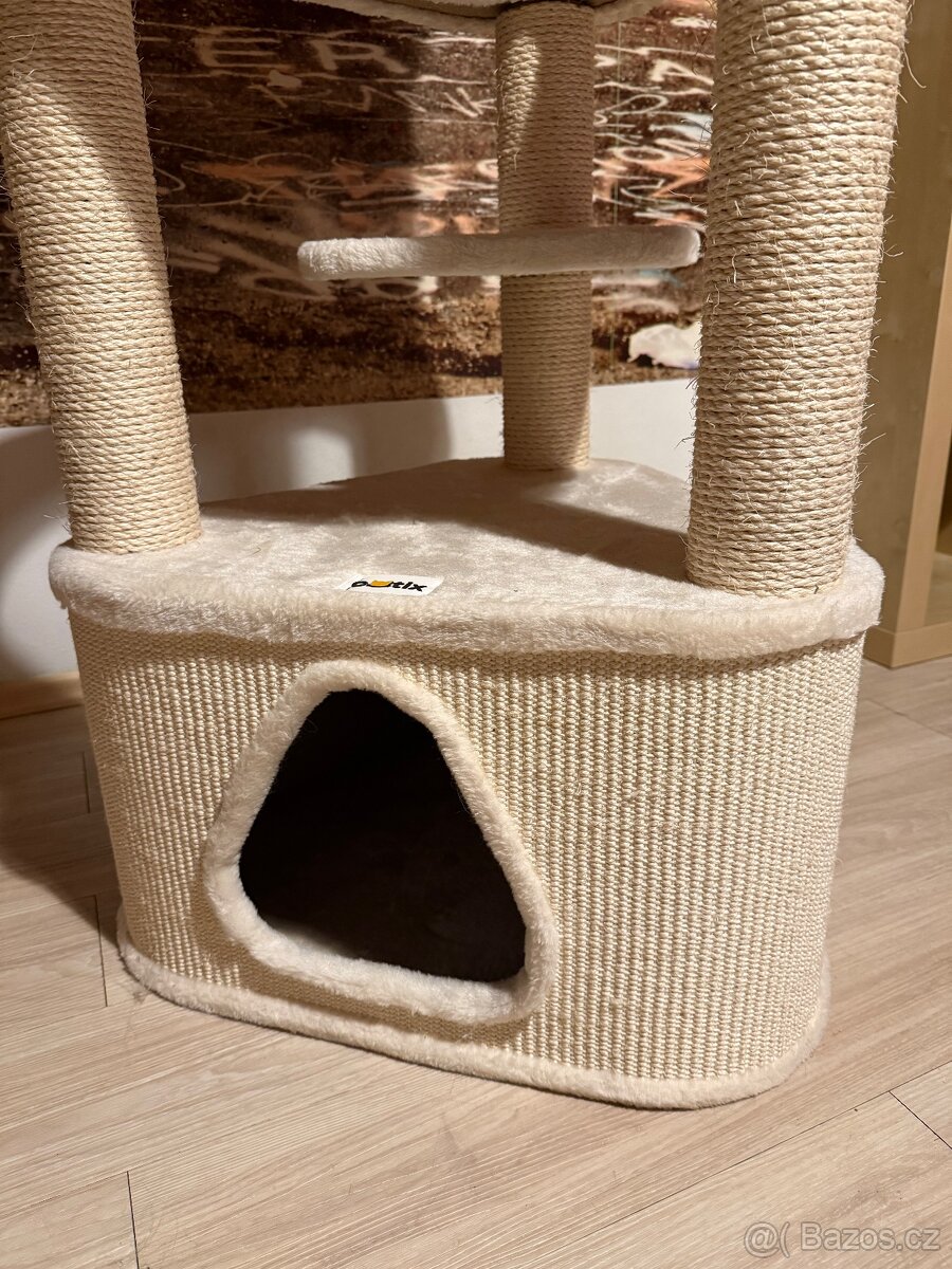 Škrabadlo Edoras XL 160x55x55 cm, krémové - NOVÉ - 7