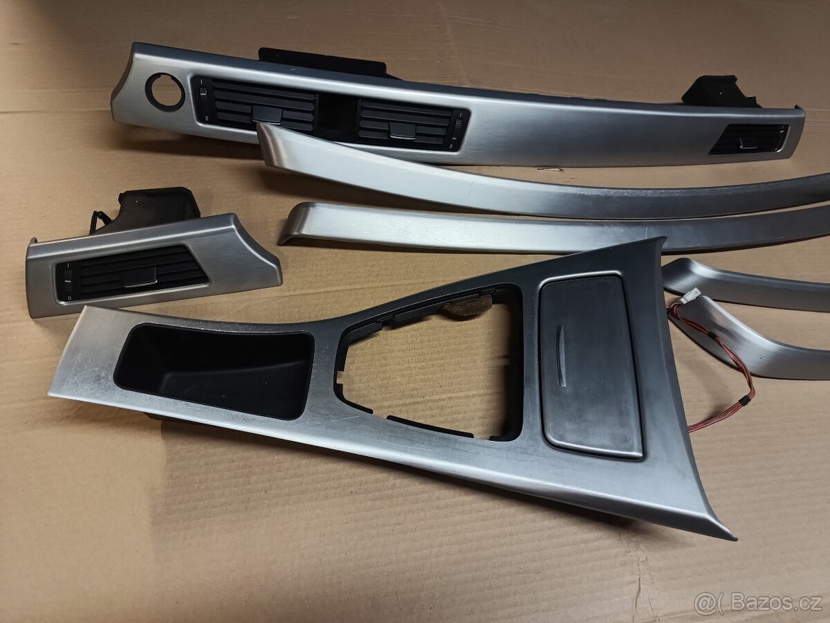 interiér dekor lišty pro Bmw e91 a e90 - kartáčovaný hliník - 7