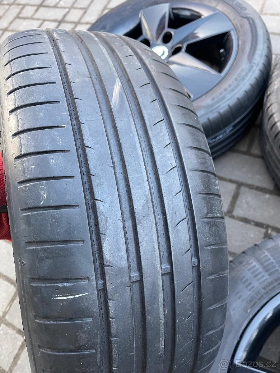 ORIGINÁL Alu Škoda ILIAS R16, 5x112 - TOP, LETNÍ - 7