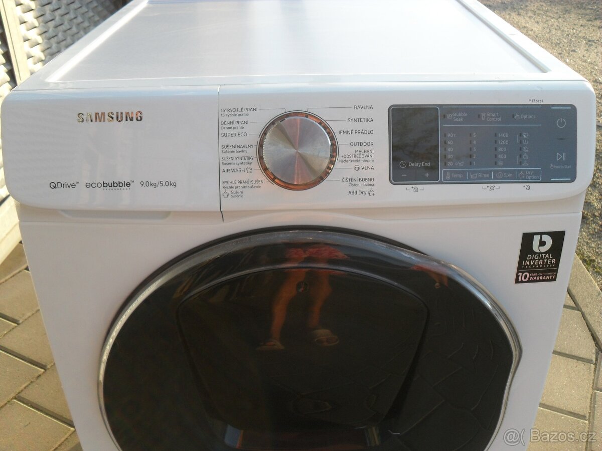 PRAČKA SE SUŠIČKOU SAMSUNG 9+5KG,APKA,DVÍŘKA ADDWASH, tř.A - 7