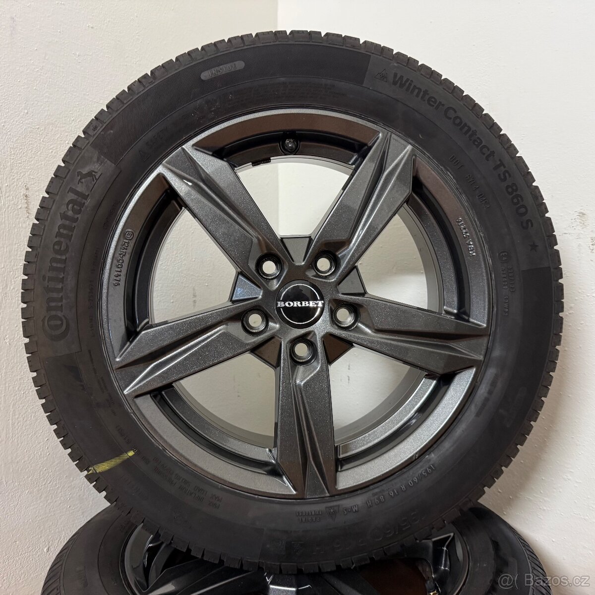 AUDI A3/VW 5x112 R16 ET46+ZIMNÍ 195/60R16 8/6,5mm - 7