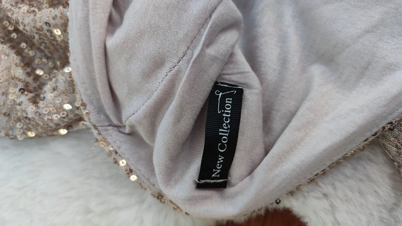 Zlaté flitrové šaty New Collection vel. S - 7