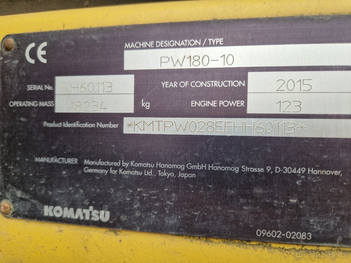 Komatsu pw180-10 - 7