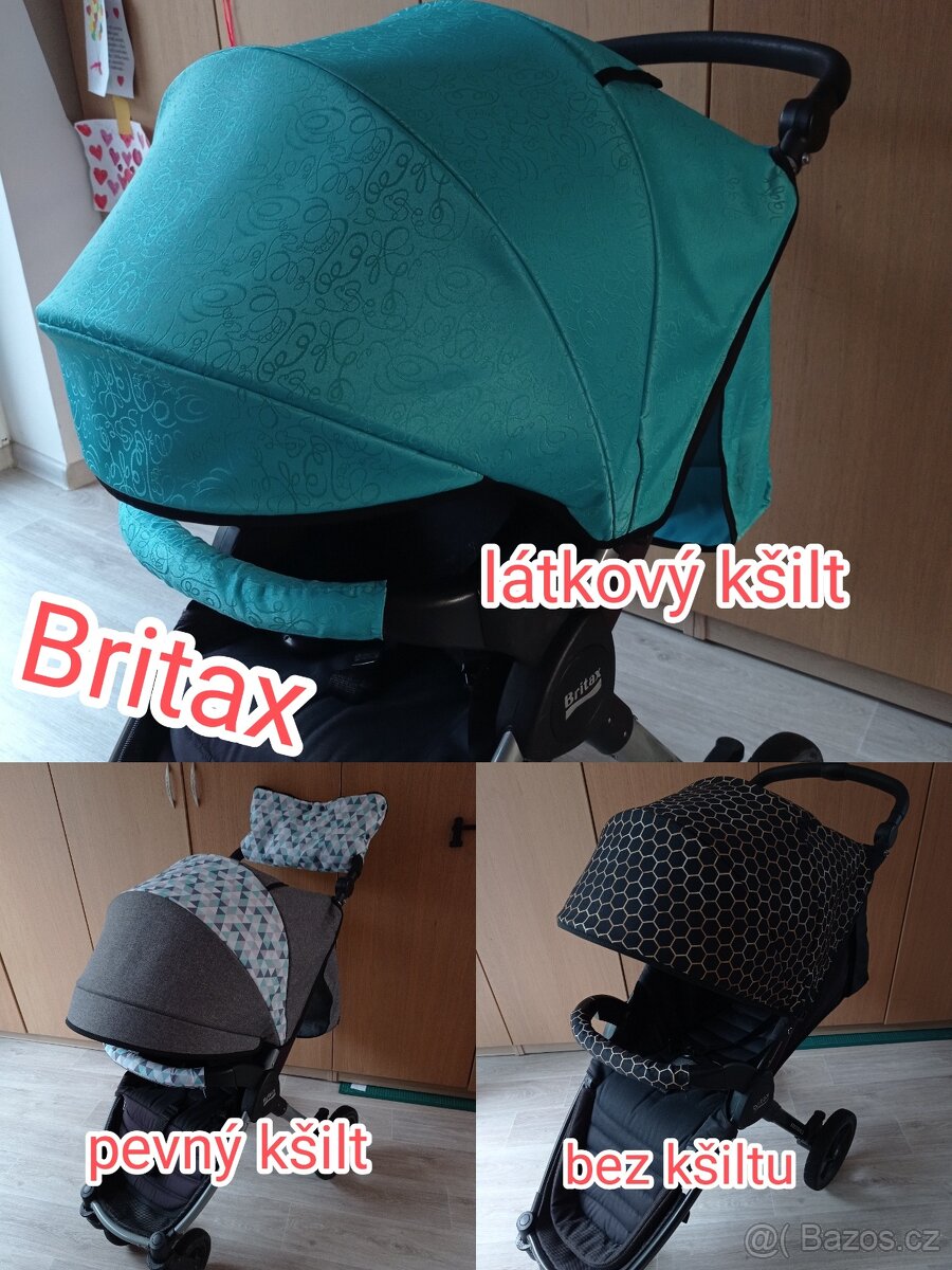 Stříška Britax, šití na zakázku, ceny OD - 7