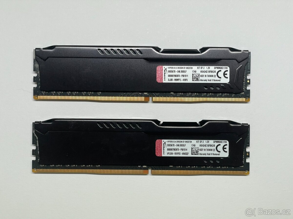 HyperX Fury DDR4 8 GB kit (2 × 4 GB) - 7
