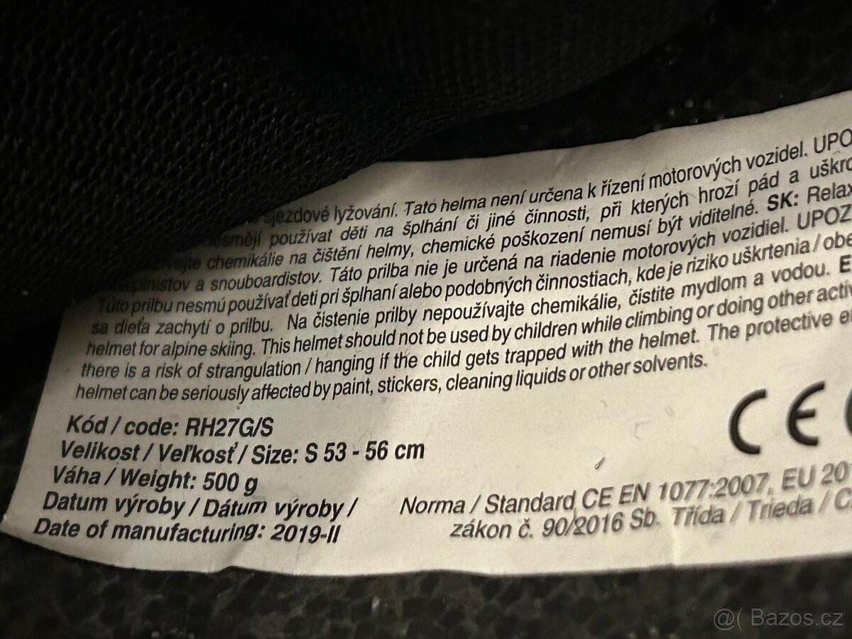 Dětská lyžařská helma Relax Twister VISOR RH27G - vel.S - 7