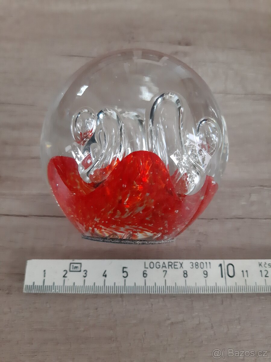 Retro sklenené težítka 2Ks - 7