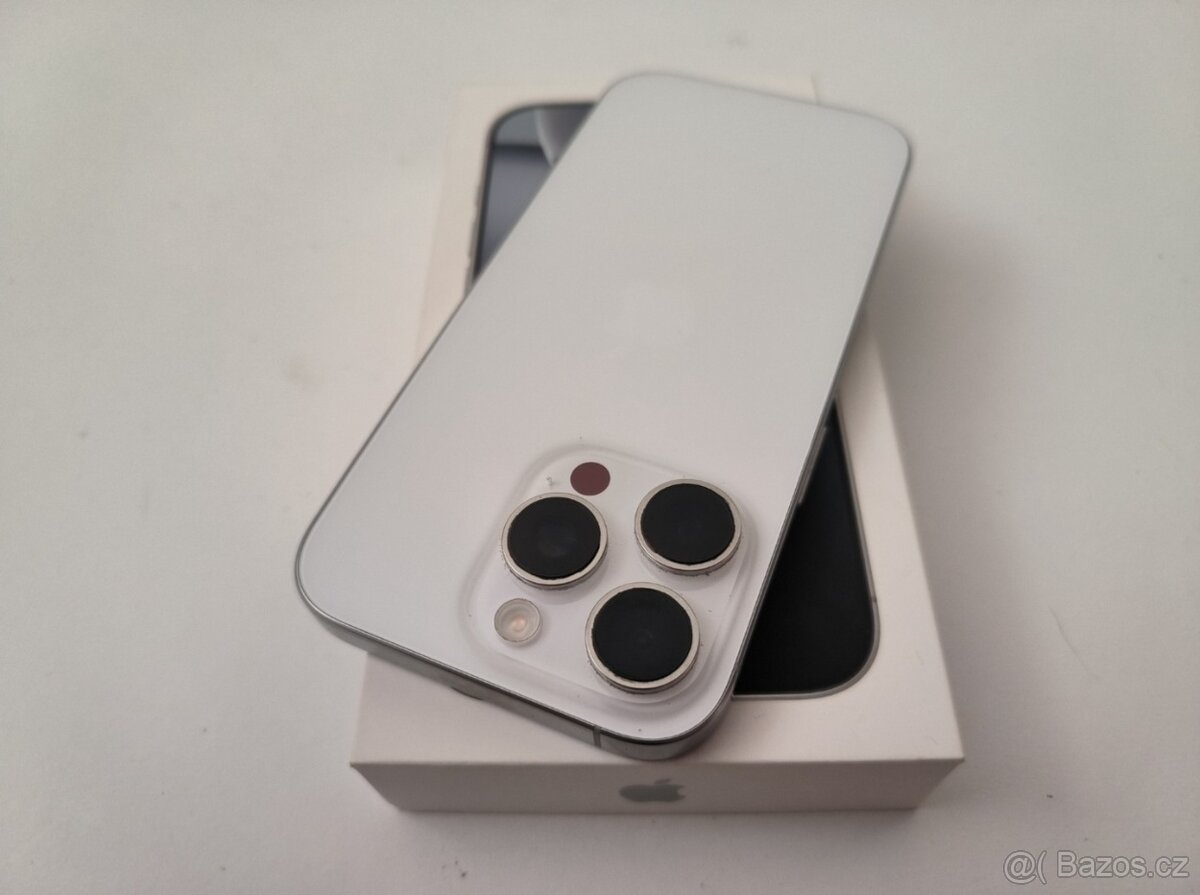 apple iphone 16 PRO 128gb White Titanium / Batéria 90% - 7