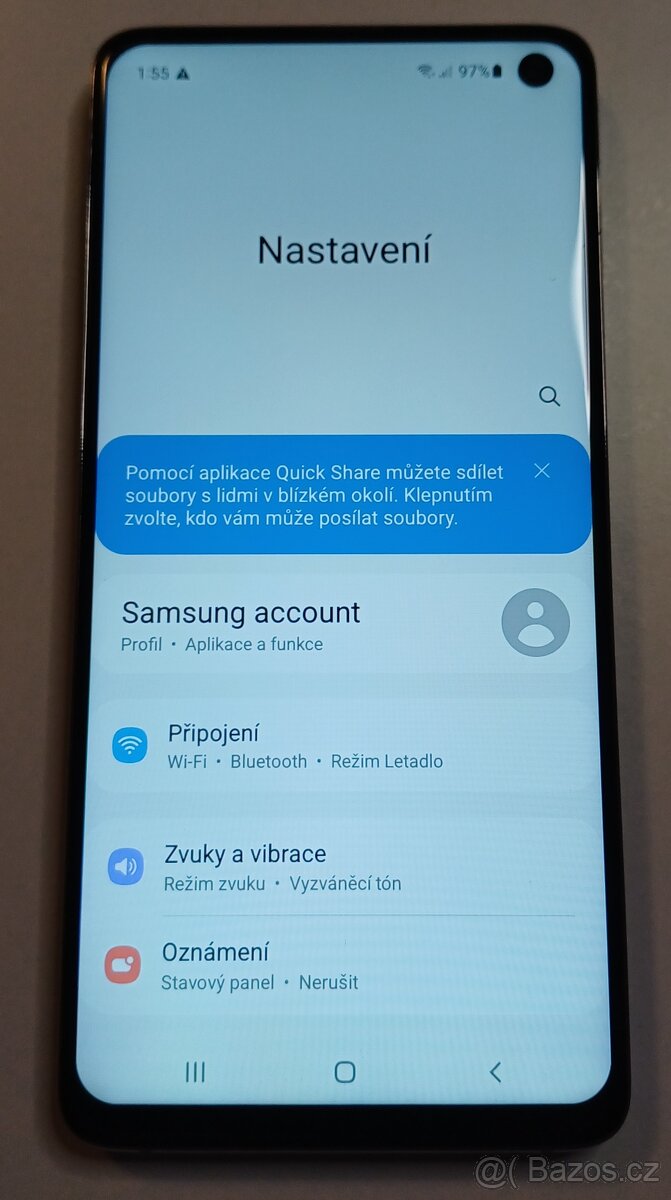 Prodám mobil Samsung Galaxy S10, 8GB/128GB, stav A - 7