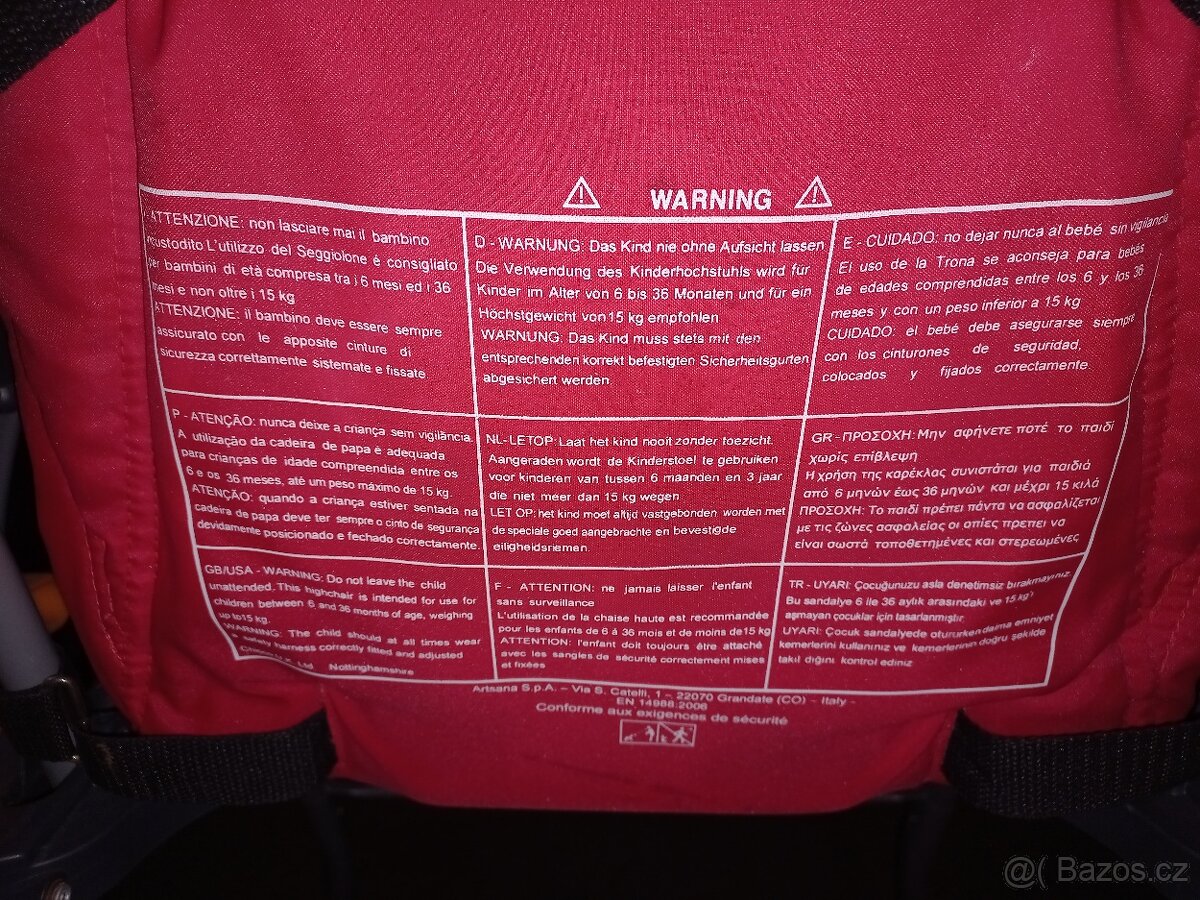 židlička jidelní Chicco---CENA V TEXTU------- - 7