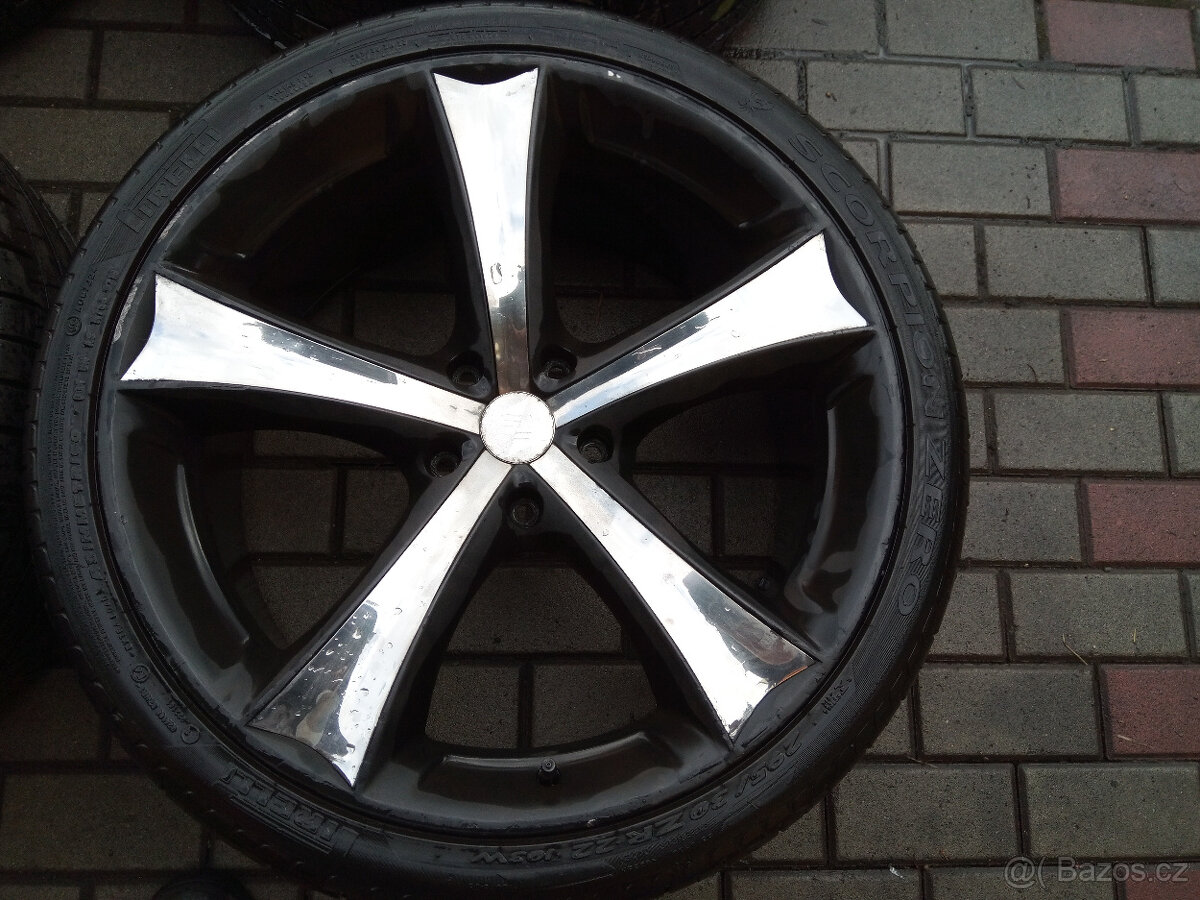 ALU 10Jx22 5x130 et45 PNEU 295/30R22 - 7