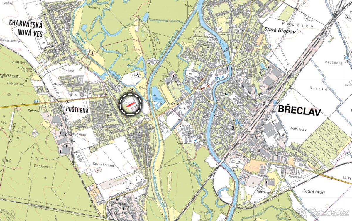 Pozemek, bydlení, prodej, Poštorná, Břeclav - 7